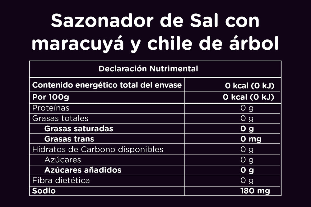Sal con Maracuyá y Chile